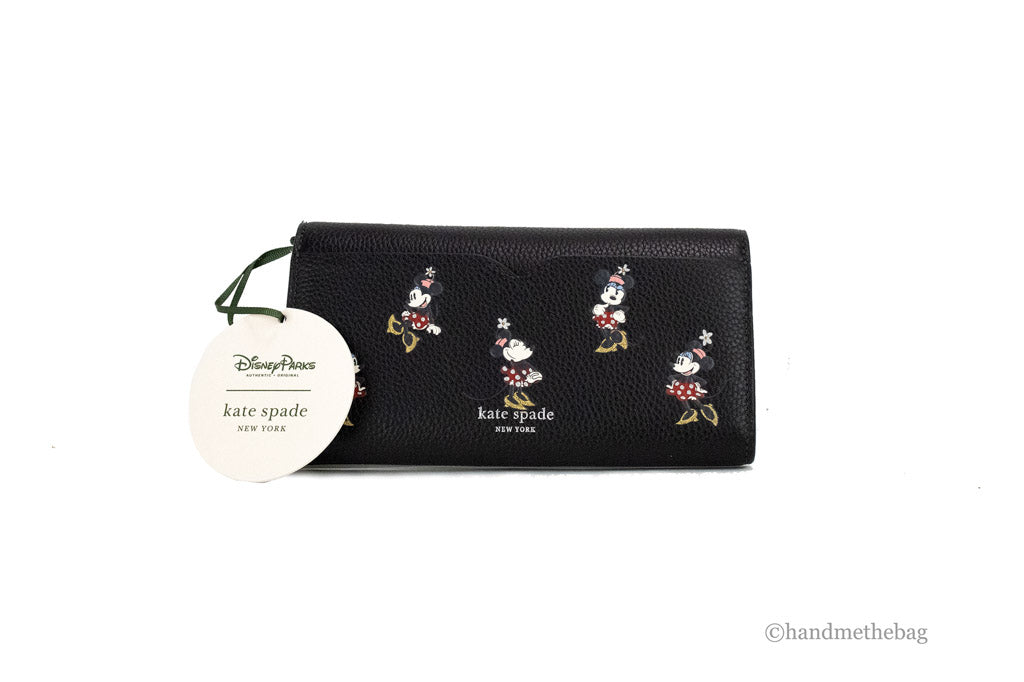 Kate Spade X Disney Black Minnie Mouse Wallet Crossbody